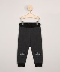 Calca-de-Moletom-Infantil-Batman-Cinza-Mescla-Escuro-9977337-Cinza_Mescla_Escuro_1