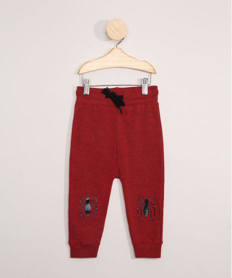 Calca-de-Moletom-Infantil-Homem-Aranha-Vermelha-9977034-Vermelho_1
