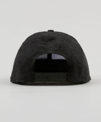 Bone-Masculino-em-Suede-Aba-Reta-Preto-9134700-Preto_3