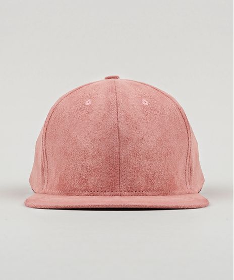 Bone-Masculino-em-Suede-Aba-Reta-Rose-9134700-Rose_1