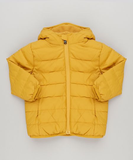 Jaqueta-Infantil-Puffer-com-Capuz-e-Forro-em-Fleece-Amarelo-Escuro-8845831-Amarelo_Escuro_1 Jaqueta-Infantil-Puffer-com-Capuz-e-Forro-em-Fleece-Amarelo-Escuro-8845831-Amarelo_Escuro_1