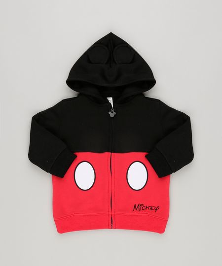 Blusao-Infantil-Mickey-Mouse-Capuz-com-Orelhas-em-Moletom-Preto-8448616-Preto_1