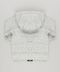 Blusao-Infantil-Botone-com-Capuz-e-Bolso-em-Moletom-Cinza-Mescla-Claro-8870158-Cinza_Mescla_Claro_2