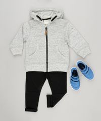 Blusao-Infantil-Botone-com-Capuz-e-Bolso-em-Moletom-Cinza-Mescla-Claro-8870158-Cinza_Mescla_Claro_3