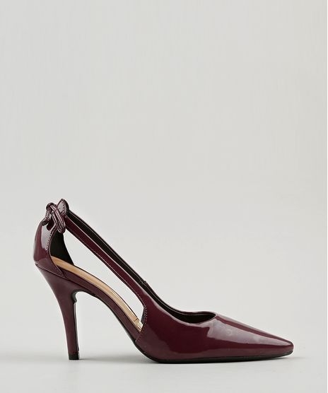Scarpin-Feminino-Bico-Fino-Vizzano-Salto-Alto-em-Verniz-com-Abertura-Lateral-e-Laco-Vinho-9160830-Vinho_1