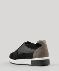 Tenis-Feminino-Vizzano-com-Elastico-e-Suede-Preto-9164035-Preto_3