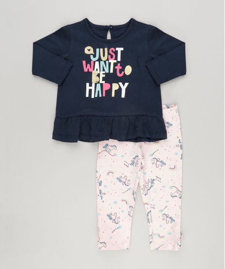 Conjunto-Infantil-de-Blusa-com-Babado-Manga-Longa-Azul-Marinho---Calca-Legging-Estampada-de-Unicornio-com-Laco-Rosa-Claro-9137714-Rosa_Claro_1