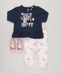 Conjunto-Infantil-de-Blusa-com-Babado-Manga-Longa-Azul-Marinho---Calca-Legging-Estampada-de-Unicornio-com-Laco-Rosa-Claro-9137714-Rosa_Claro_3