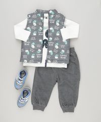 Conjunto-Infantil-de-Colete-Puffer-Estampado-de-Ursos-Cinza---Camiseta-Manga-Longa-Off-White---Calca-com-Forro-em-Algodao---Sustentavel-Chumbo-8914700-Chumbo_3