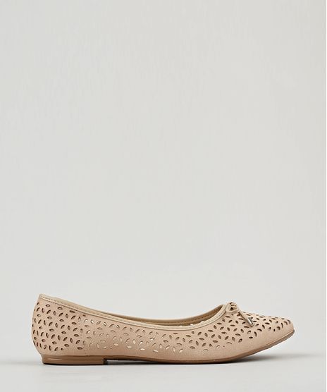 Sapatilha-Feminina-Bico-Fino-Beira-Rio-em-Suede-com-Laser-Cut-e-Laco-Bege-9175433-Bege_1
