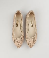 Sapatilha-Feminina-Bico-Fino-Beira-Rio-em-Suede-com-Laser-Cut-e-Laco-Bege-9175433-Bege_4