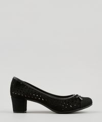 Scarpin-Feminino-Salto-Baixo-Beira-Rio-em-Suede-com-Laser-Cut-e-Laco-Preto-9175213-Preto_1