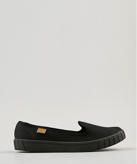 Tenis-Feminino-Slip-On-Moleca-com-Tela-Preto-9165454-Preto_1