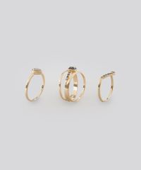 Kit-de-3-Aneis-Femininos-com-Strass-Dourado-8839732-Dourado_1