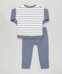 Conjunto-Infantil-de-Blusao-Listrado-Urso-Polar---Calca-em-Moletom-com-Bordado-de-Patinhas-Azul-Marinho-8878393-Azul_Marinho_2