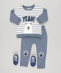 Conjunto-Infantil-de-Blusao-Listrado-Urso-Polar---Calca-em-Moletom-com-Bordado-de-Patinhas-Azul-Marinho-8878393-Azul_Marinho_3