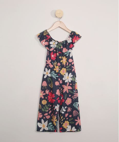 Macacao-Infantil-Manga-Curta-Pantacourt-Estampado-Floral-Azul-Marinho-9977420-Azul_Marinho_1