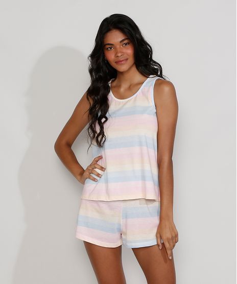 Pijama-Feminino-Listrado-Regata-Multicor-9973124-Multicor_1