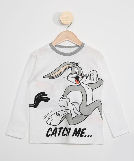 Camiseta-Infantil-Manga-Longa-Looney-Tunes-Off-White-9978147-Off_White_1
