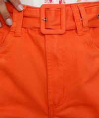 Short-de-Sarja-Feminino-Mom-Cintura-Super-Alta-com-Cinto-e-Barra-Dobrada-Laranja-9981853-Laranja_6