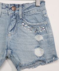 Short-Jeans-Feminino-com-Strass-Destroyed-Azul-Claro-9967144-Azul_Claro_3