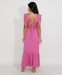 Vestido-Feminino-Longo-com-Recorte-e-Babado-na-Alca-Roxo-9981656-Roxo_2