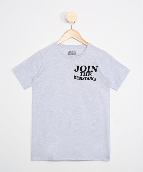 Camiseta-Juvenil-Manga-Curta--Join-The-Resistance--Star-Wars-Cinza-Mescla-9978650-Cinza_Mescla_1