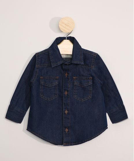 Camisa-Jeans-Infantil-Manga-Longa-Azul-Escuro-9964609-Azul_Escuro_1