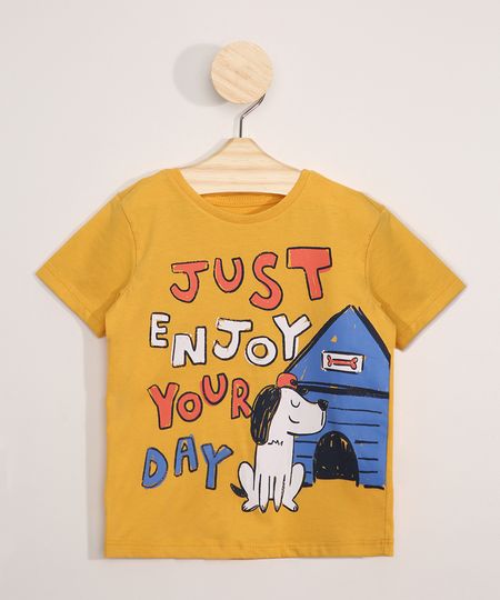 Camiseta-Infantil-Manga-Curta-Cachorrinho-Amarela-9976019-Amarelo_1