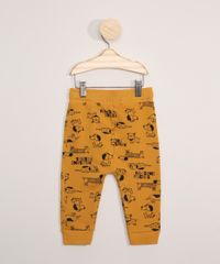 Calca-de-Moletom-Infantil-Estampada-Cachorrinhos-Amarela-9978311-Amarelo_4