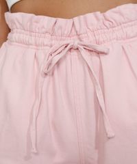 Short-de-Sarja-Feminino-Clochard-Cintura-Super-Alta-com-Cordao-Rosa-Claro-9981704-Rosa_Claro_6