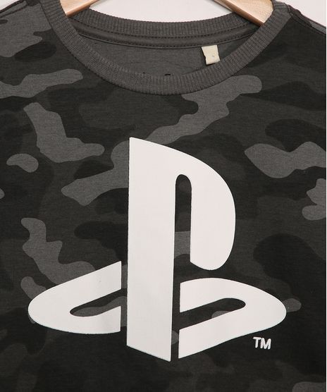 Camiseta-Infantil-Manga-Curta-Playstation-Estampada-Camuflada-Cinza-9983300-Cinza_2
