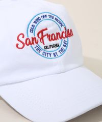Bone-Masculino-Aba-Curva-com-Bordado--San-Francisco--Branco-9981504-Branco_2