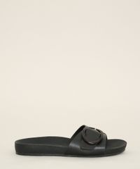 Rasteirinha-Feminina-Slide-Oneself-com-Fivela-Preta-9982245-Preto_2