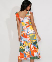 Vestido-Feminino-Midi-Estampado-de-Folhagem-com-Babado-e-Cinto-Corda-Sem-Manga-Multicor-9976258-Multicor_2