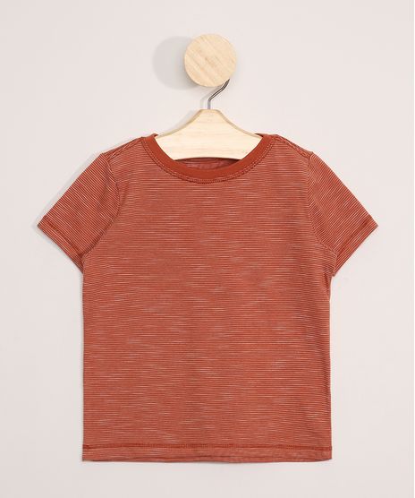 Camiseta-Infantil-Manga-Curta-Listrada-Laranja-9978090-Laranja_1