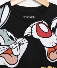 Camiseta-Infantil-Manga-Longa-Looney-Tunes-Preta-9977746-Preto_4