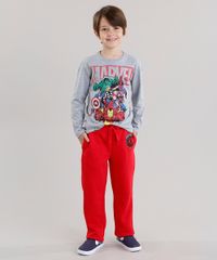 Calca-Infantil-Homem-Aranha-em-Moletom-com-Bolsos-em-Algodao---Sustentavel-Vermelha-8474540-Vermelho_3