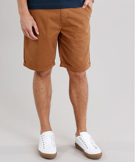 Bermuda-Masculina-Reta-com-Cinto-Cadarco-Listrado-com-Bolsos-Caramelo-8807676-Caramelo_1