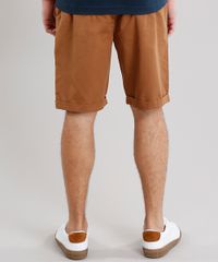 Bermuda-Masculina-Reta-com-Cinto-Cadarco-Listrado-com-Bolsos-Caramelo-8807676-Caramelo_2
