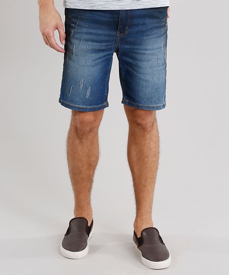 Bermuda-Jeans-Masculina-Skinny-com-Bolsos-Azul-Escuro-8766701-Azul_Escuro_1
