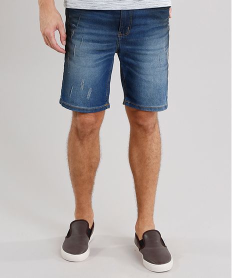 Bermuda-Jeans-Masculina-Skinny-com-Bolsos-Azul-Escuro-8766701-Azul_Escuro_1