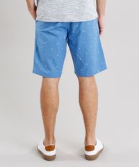Bermuda-Masculina-Reta-Estampada-de-Barcos-com-Cinto-Cadarco-Listrado-com-Bolsos-Azul-8773047-Azul_2