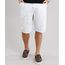 Bermuda-Masculina-Reta-Estampada-de-Folhagem-com-Bolsos-Off-White-8761832-Off_White_1