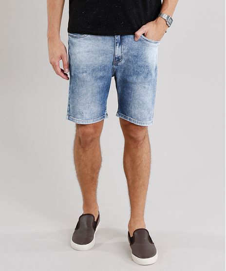 Bermuda-Jeans-Masculina-Skinny-com-Bolsos-Azul-Claro-8801286-Azul_Claro_1
