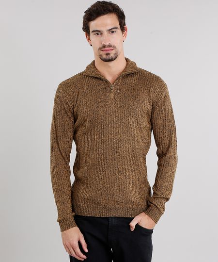 Sueter-Masculino-Gola-Alta-com-Ziper-em-Trico-Mescla-Caramelo-8850234-Caramelo_1 Sueter-Masculino-Gola-Alta-com-Ziper-em-Trico-Mescla-Caramelo-8850234-Caramelo_1