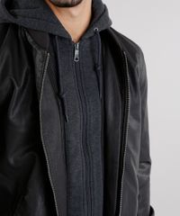 Jaqueta-Masculina-Bomber-2-em-1-com-Capuz-Removivel-em-Moletom-Marrom-8851701-Marrom_4