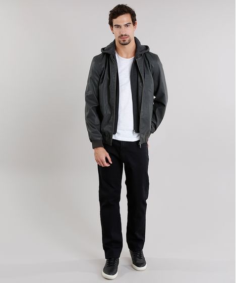 jaqueta masculina bomber 2 em 1