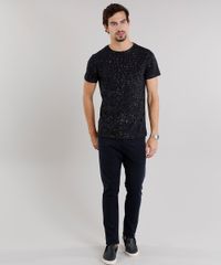 Camiseta-Masculina-Slim-Fit-Estampada-de-Respingos-Manga-Curta-Gola-Careca-Preta-9115993-Preto_3