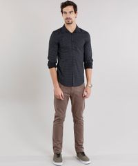 Camisa-Masculina-Slim-Estampada-Manga-Longa-Preta-8856185-Preto_3